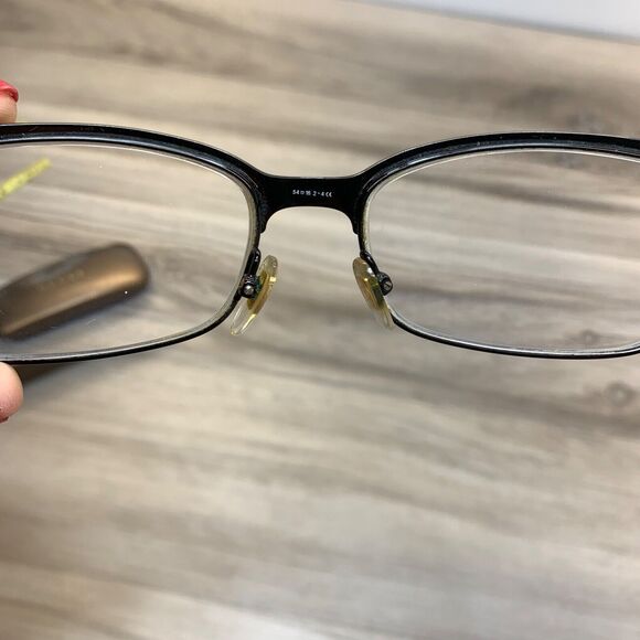 GUCCI GG 4214 GB5 BLXK 54/16/135 FLEX HINGE EYEGLASSES FRAME w/ Case Dust Cloth - Picture 15 of 16